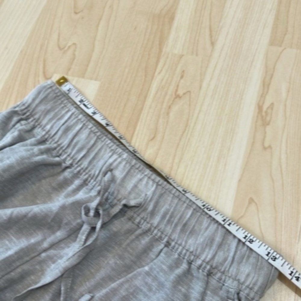 C&C California Gray wide leg linen/rayon/viscose pants size S color Gray - Picture 9 of 12